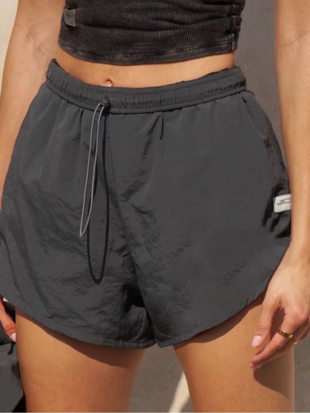 Joah Brown Classic Charcoal Drawstring Shorts